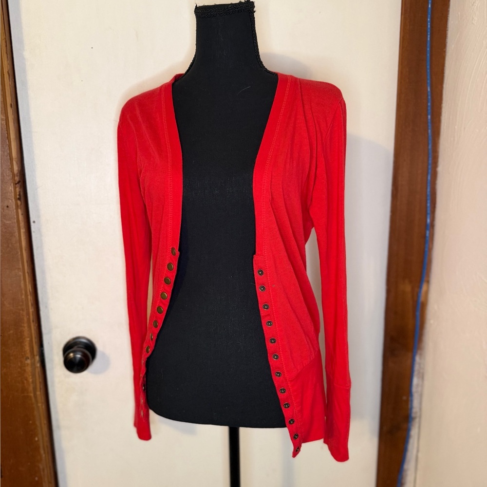 Vibrant Red Women's Cardigan